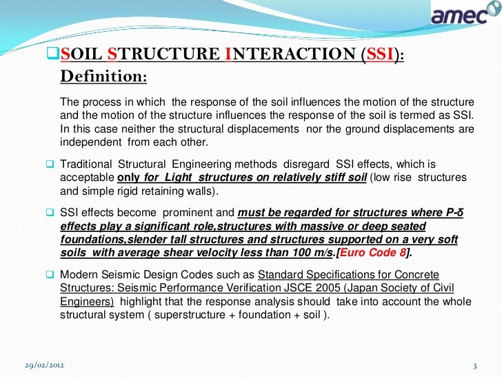 Soil structure interaction amec presentationfinal