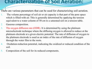 Soil aeration
