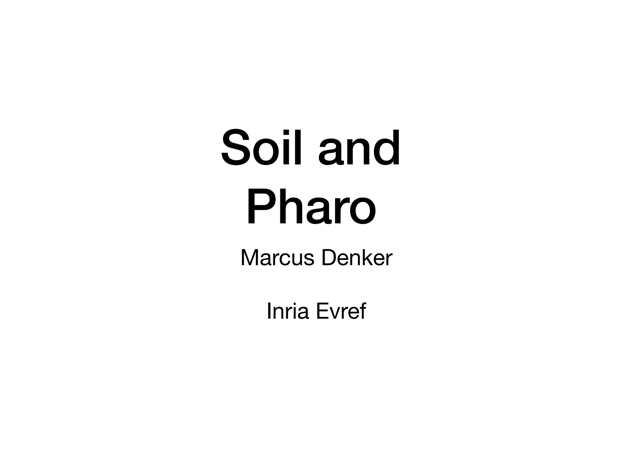 soil-and-pharo-ppt