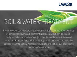 Soil and water treatment new