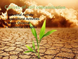  Industrial Activity
 Agricultural Activities
 Waste Disposal
 Accidental Oil Spills
8/19/2015 9
 