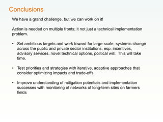 Soil carbon: Potentials recognized – but how to implement?