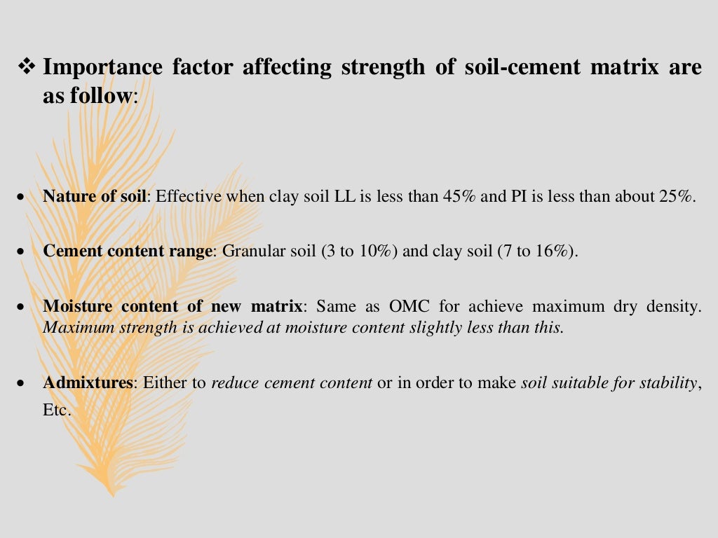 Overview of Soil Stabilization Cement / Lime PPT