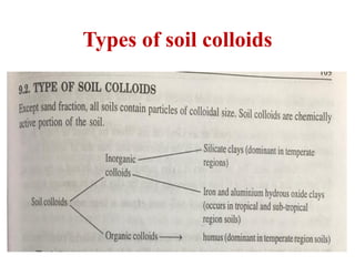 Soil colloids-properties, types and importance for exchange-CEC and AEC ...