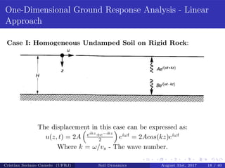 Ground Response Analysis - Geotechnical Earthquake engineering | PDF