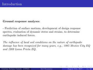 Ground Response Analysis - Geotechnical Earthquake engineering | PDF