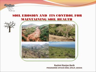 SOIL EROSION AND SOIL HEALTH | PPT