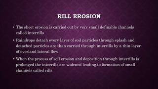 Soil erosion