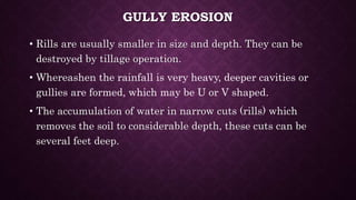 Soil erosion