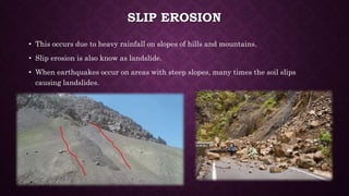 Soil erosion