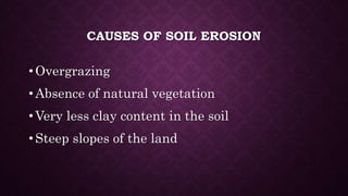 Soil erosion