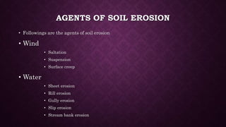 Soil erosion