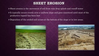 Soil erosion
