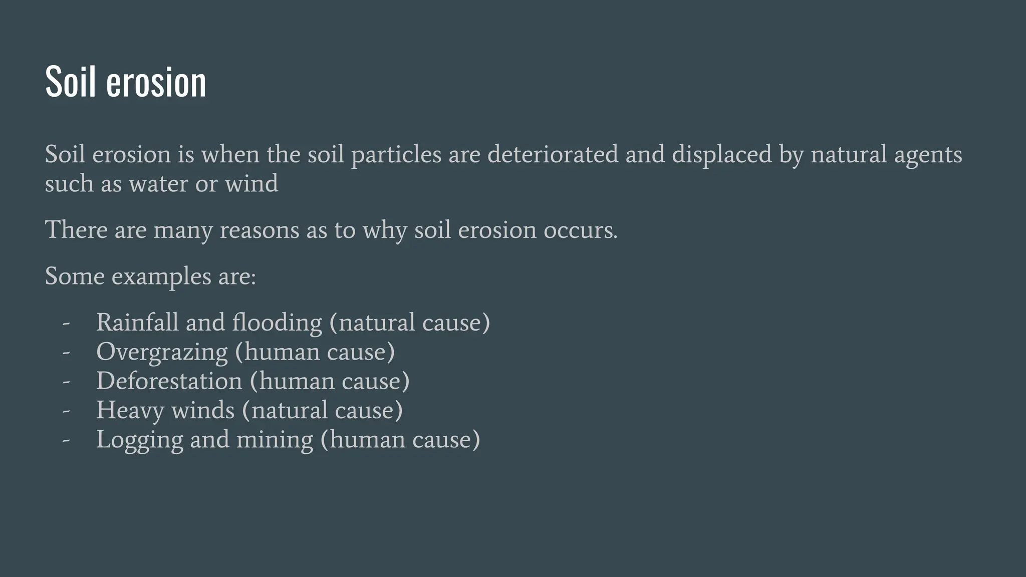 Soil erosion and degradation of the soil | PDF