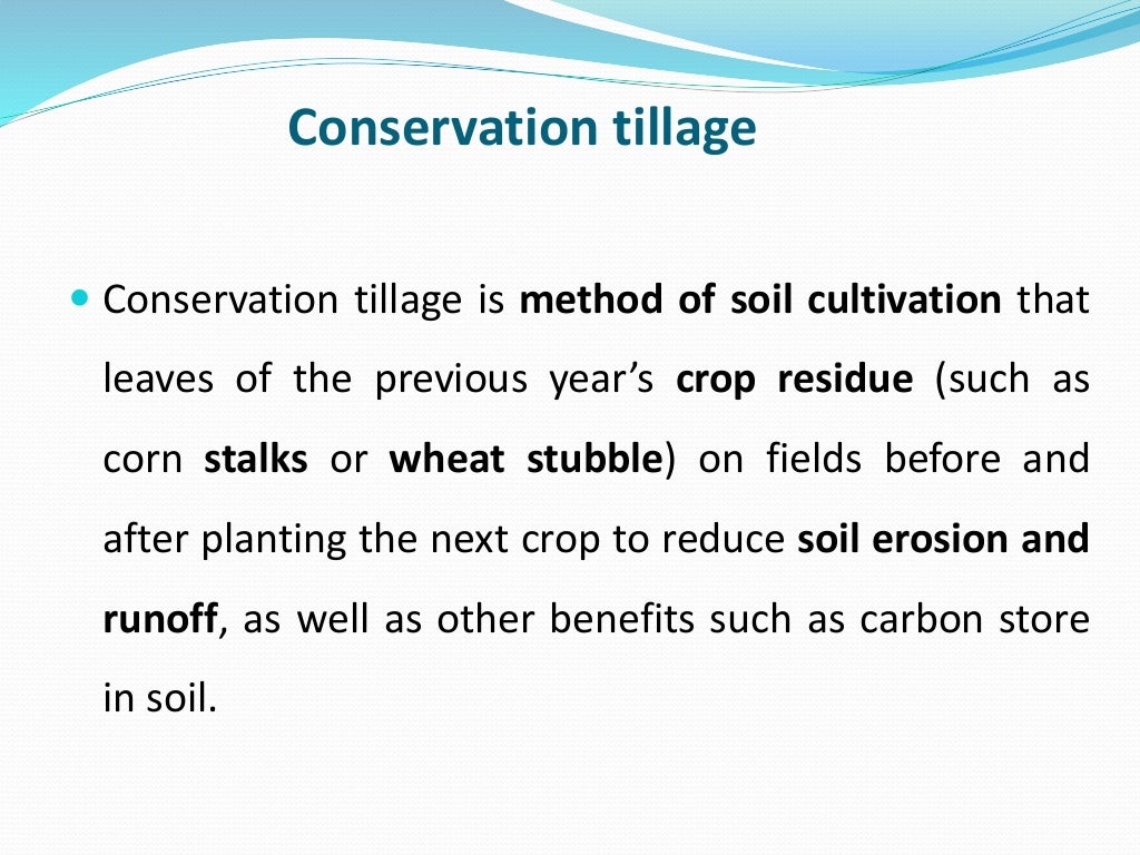 Soil erosion control measures