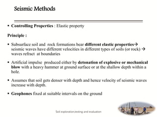 Soil exploration methods and soil investigation report | PDF