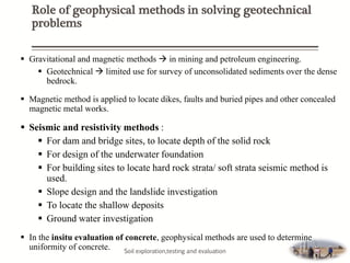 Soil exploration methods and soil investigation report | PDF
