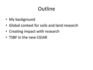 Soil Fertility Management and eco-efficiency of small holder agricultural systems