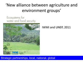 Soil Fertility Management and eco-efficiency of small holder agricultural systems