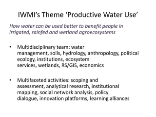 Soil Fertility Management and eco-efficiency of small holder agricultural systems