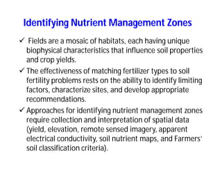 Soil fertility management in ethiopia :Decision Support Tools for Soil Fertility Management in Ethiopian Highlands: Dr Tilahun Amede