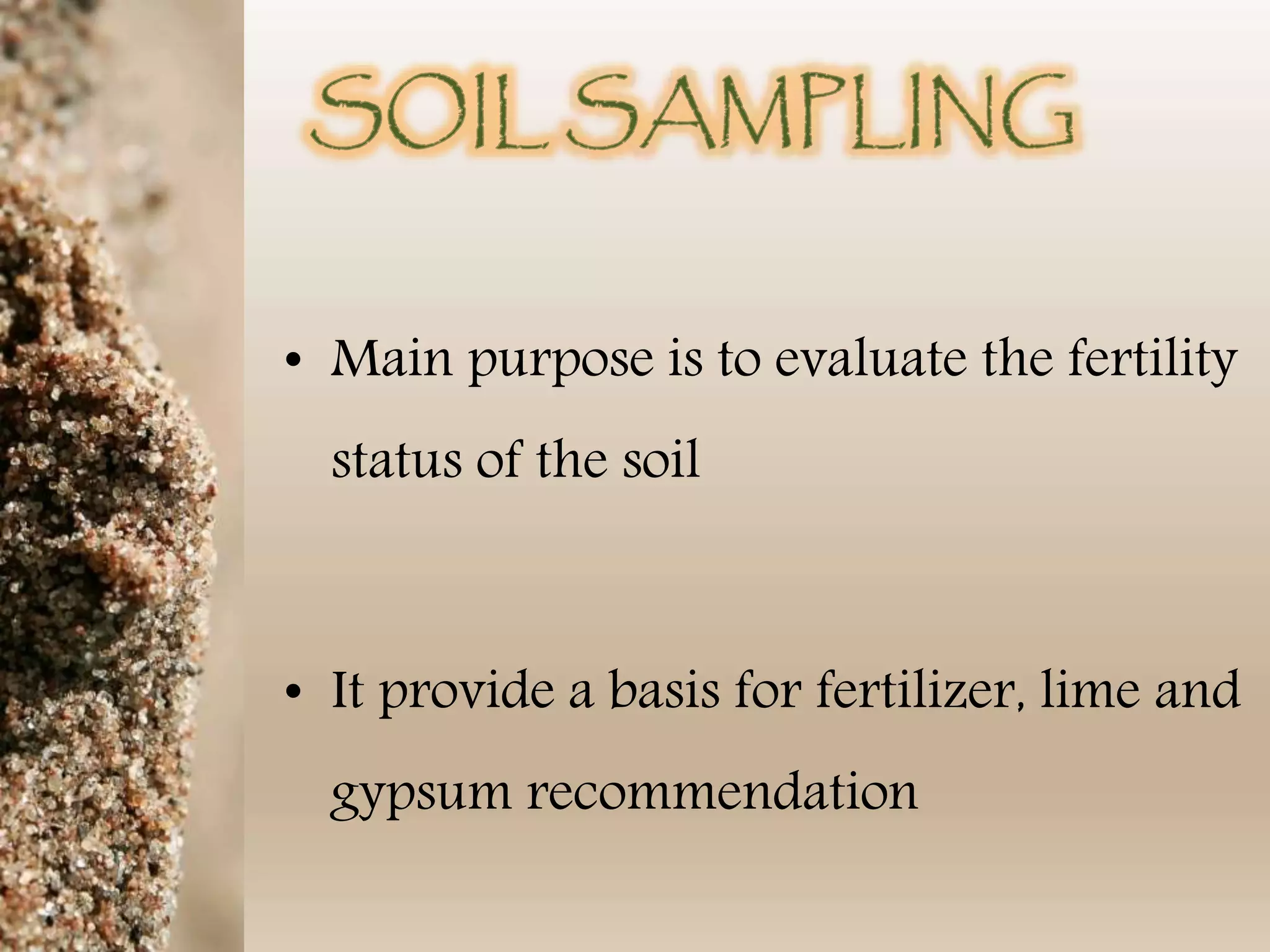 Soil horizons and soil sampling methods | PPTX