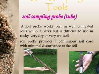 Soil horizons and soil sampling methods | PPTX