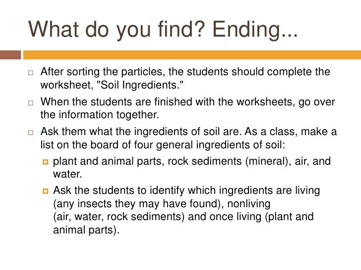 Soil Ingredients