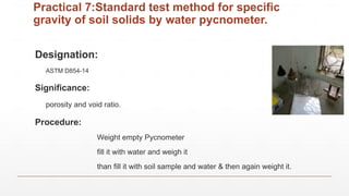 Pycnometer Test Soil Investigation for the Simple Projects | PPTX