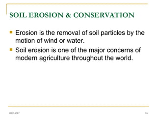 Soil & its formation by Muhammad Fahad Ansari 12IEEM14 | PPT