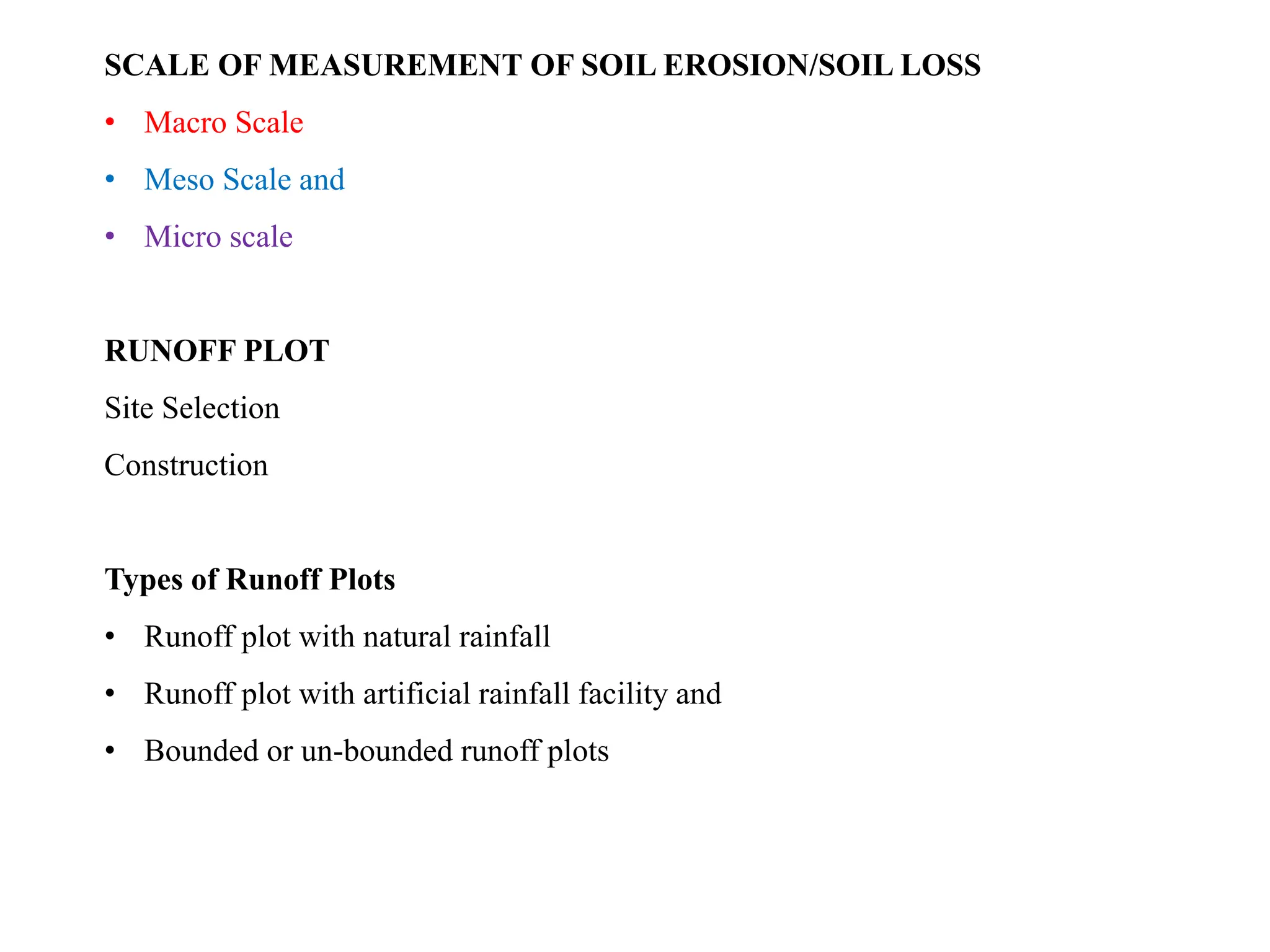 Runoff Plot Method Soil Loss Measurement Technique igkv sgcars.pptx
