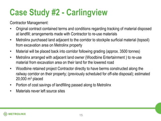 Case Study #2 - Carlingview 
Contractor Management: 
• Original contract contained terms and conditions regarding tracking...