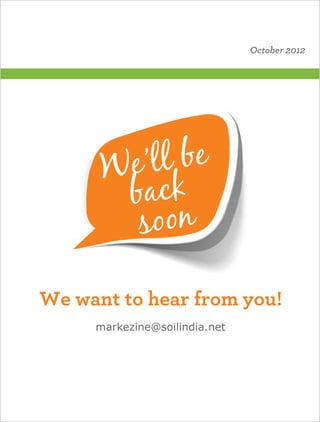 O tbr 02
                       co e 2 1




   Wele
    ’b
     l
    bc
    a k
    sn
     o
     o

We a to errm y u
  w n t ha fo o!
   mak z e ol dan t
     re i @s in i.e
        n     i
 