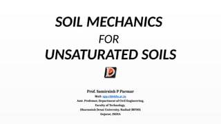 SOIL Mechanics for Unsaturated soil.pptx