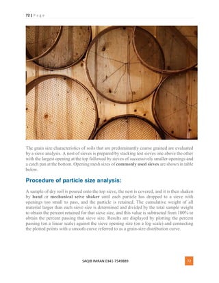 Sample Catching Sieves Soil mechanics.. pdf | PDF