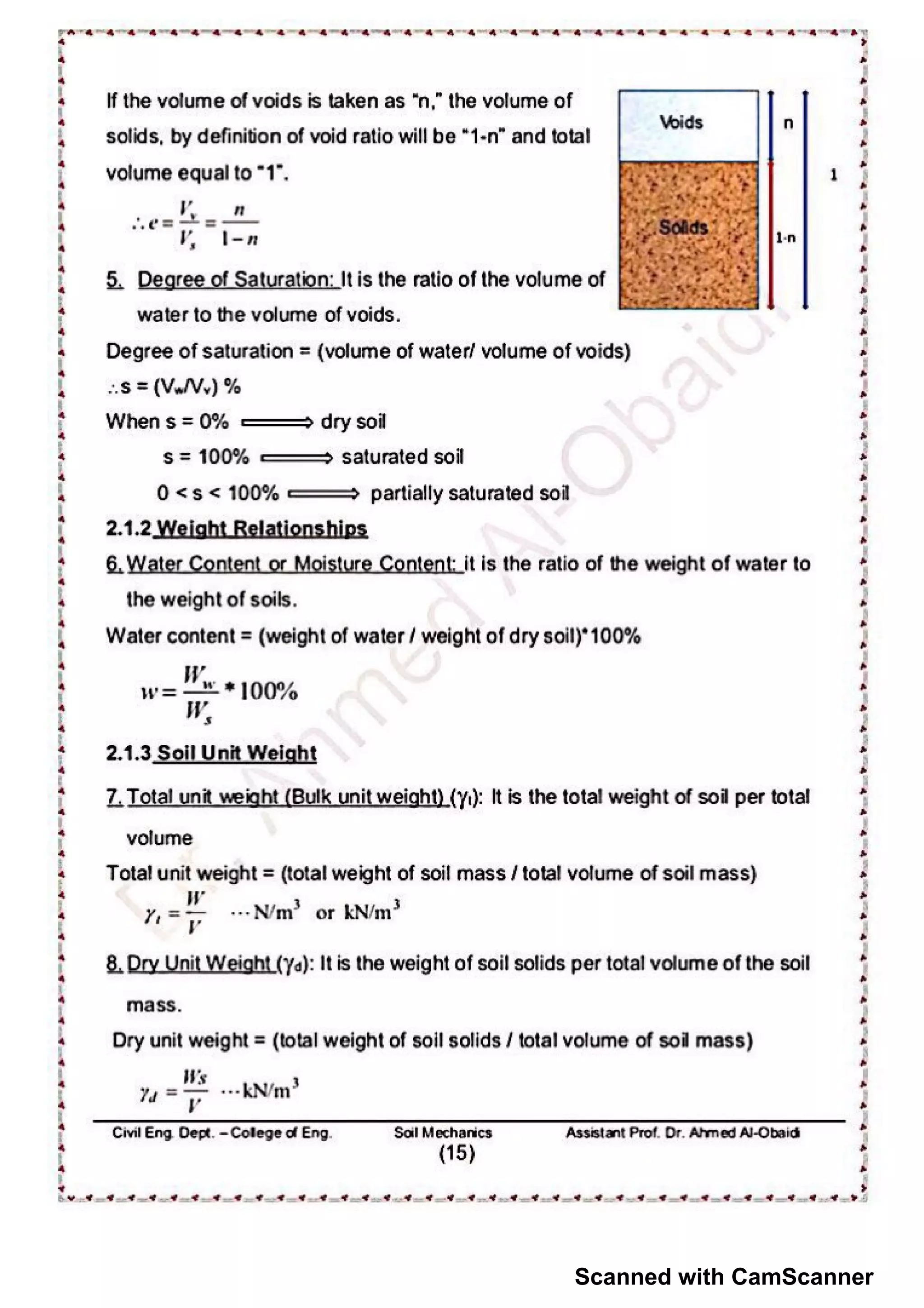 SOIL MECHANICS PROBLEMS AND SOLUTIONS visual data 5