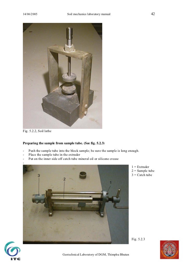 Soil mechanics laboratory manual