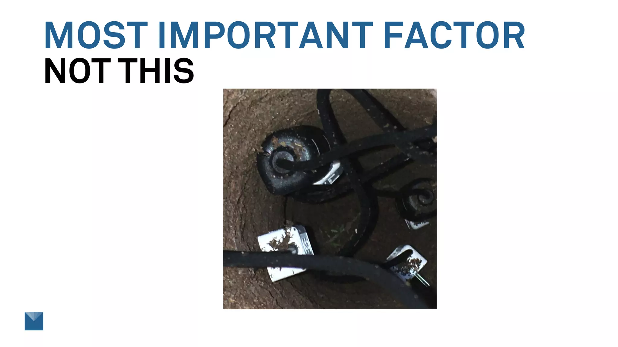 MOST IMPORTANT FACTOR
NOT THIS
 