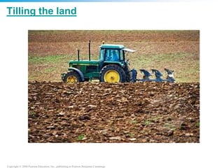 Copyright © 2008 Pearson Education, Inc., publishing as Pearson Benjamin Cummings
Tilling the land
 