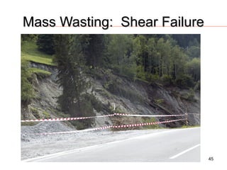 Mass Wasting: Shear Failure

45

 