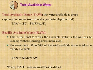 soil plant water relationship determination | PPT
