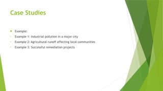 Powerpoint Student Remediation Project Examples Soil Pollution PowerPoint presentation for engineering student | PPT