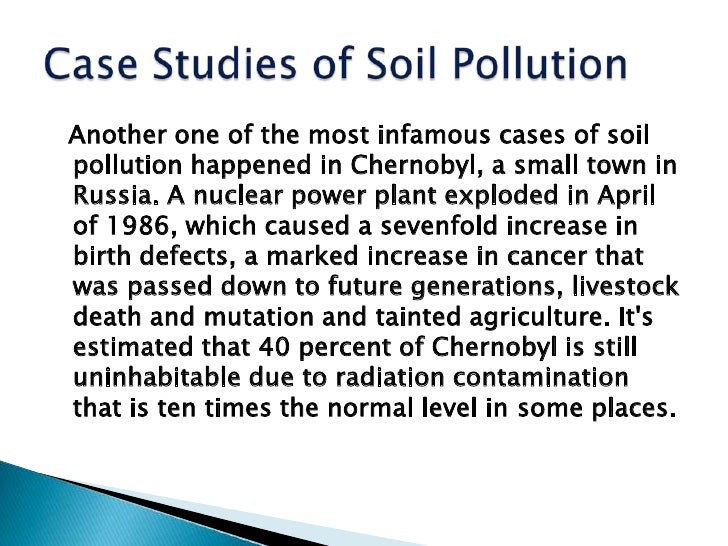 case study of soil pollution in india pdf