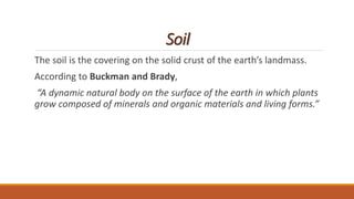 Soil presentation | PPTX