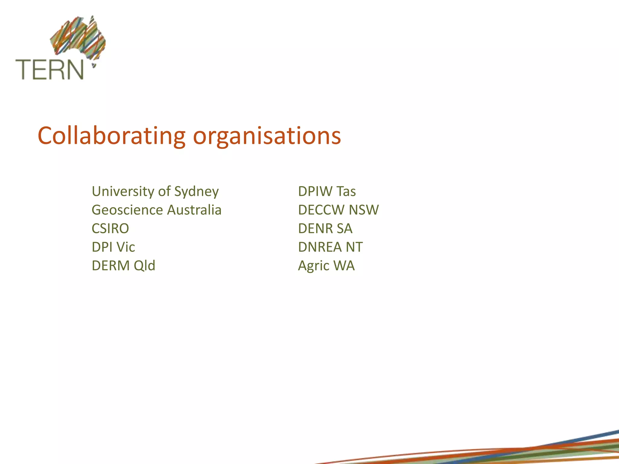 Collaborating organisations