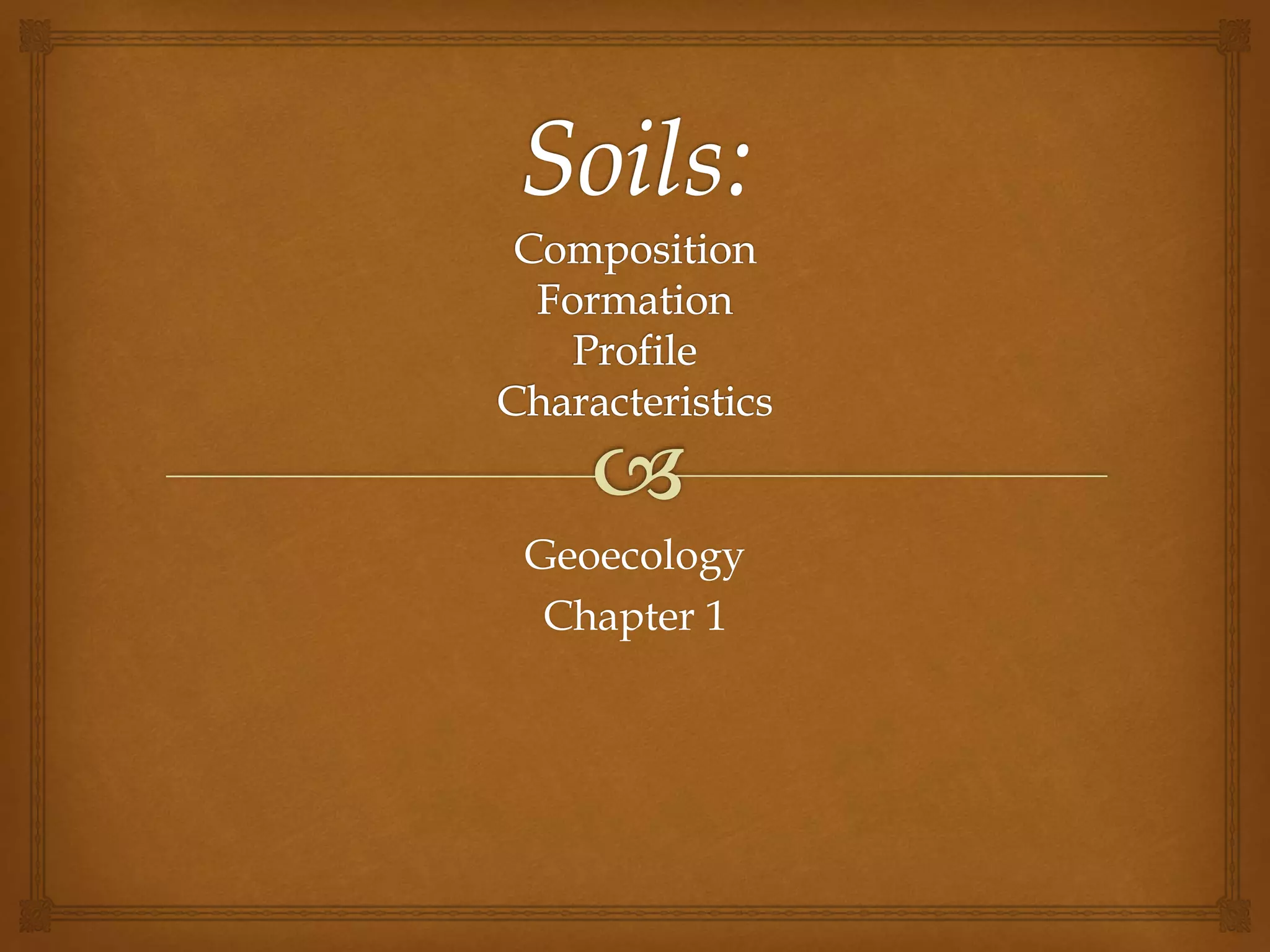 Geoecology
Chapter 1

 