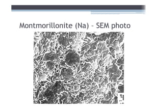 Montmorillonite (Na) – SEM photo
 
