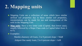 Map Unit Types And Examples Soil survey and land evaluation | PPTX