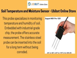 Soil Temperature and Moisture Sensor - Ubibot Online Store