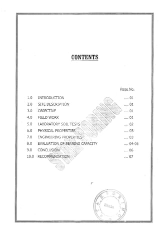 Soil Test Report by Professional Soil Testing Company